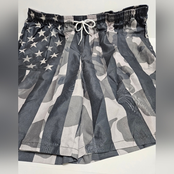 Camo Unisex Lightweight Drawstring Shorts With Pockets Various Sizes #M-95 - Picture 3 of 11